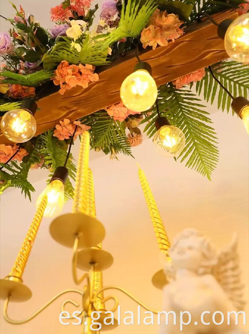 Elegante luz de lámpara LED grande para decoración de restaurantes y jardines